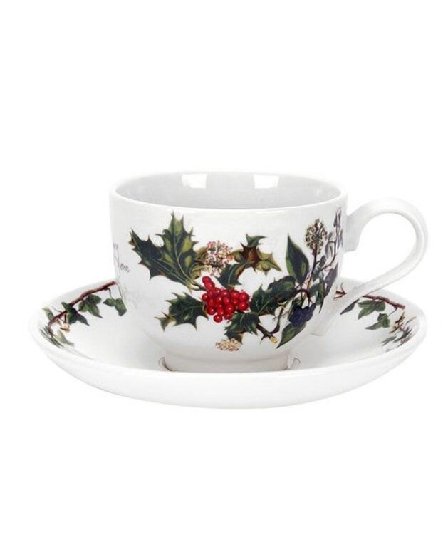 The Holly and The Ivy Teacup and Saucer Set